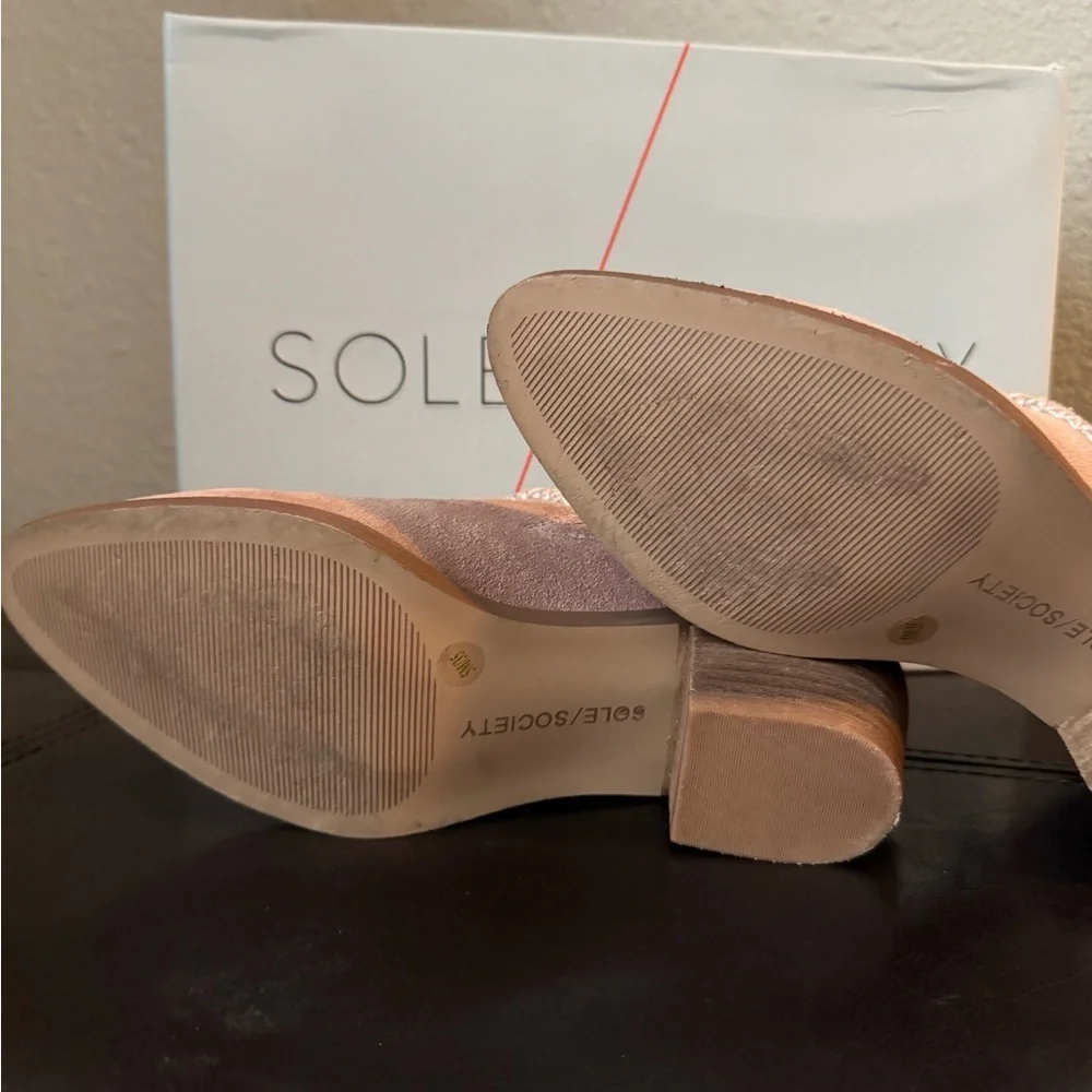 Sole Society Women's Tan Suede Shoes women’s sized 5 m